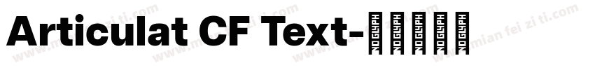 Articulat CF Text字体转换